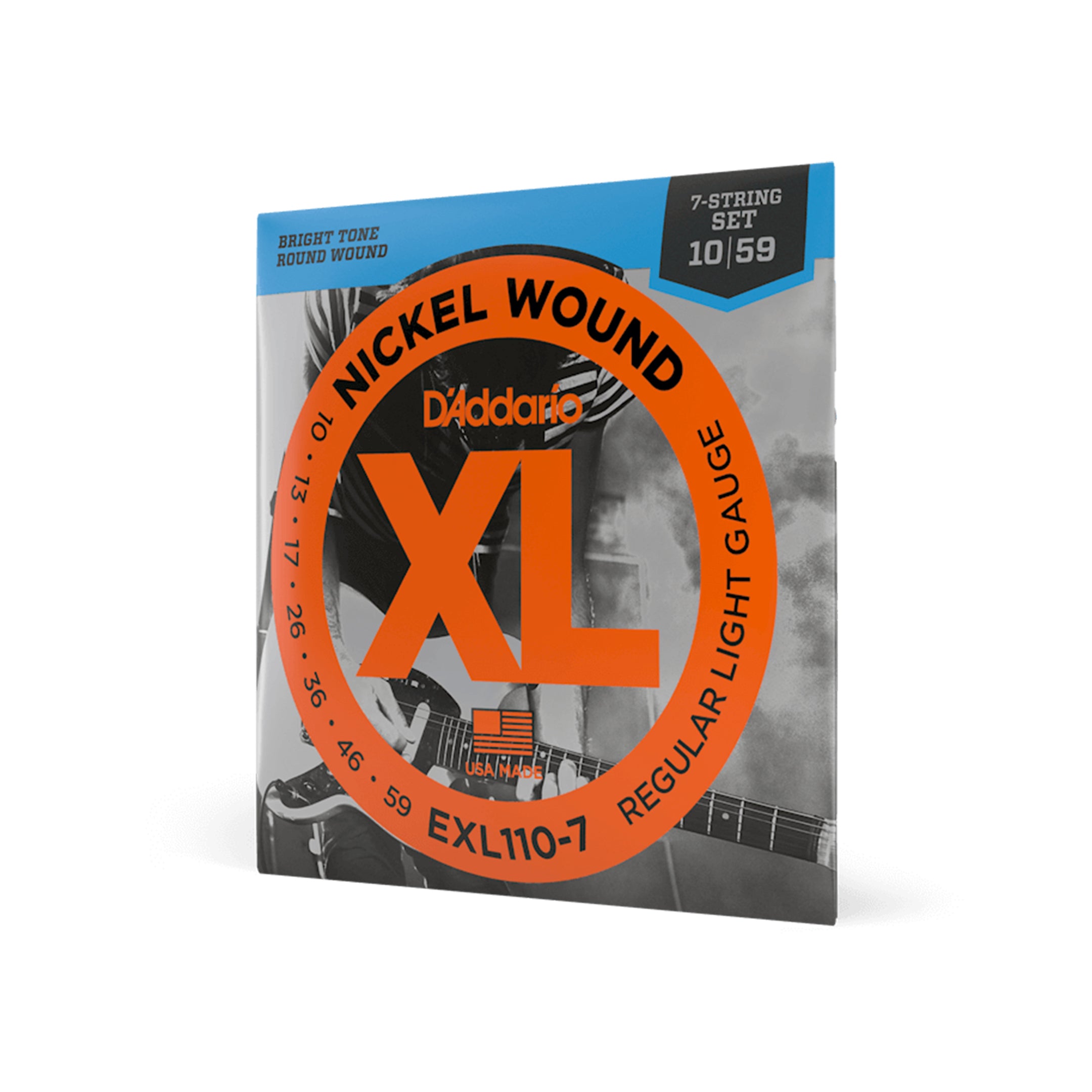 D'Addario EXL110-7 010-059 Gt. elétrica Jogo cordas Salão Musical D'Addario EXL110-7 010-059 Gt. elétrica Jogo cordas Salão Musical
